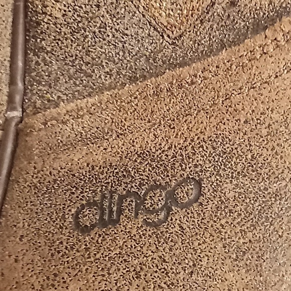 DINGO Mens Boots Leather Size 7 1/2 Tan-Brown Brown Colors Western Rodeo - Picture 12 of 15